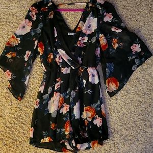 One Piece Floral Jumper/Skort